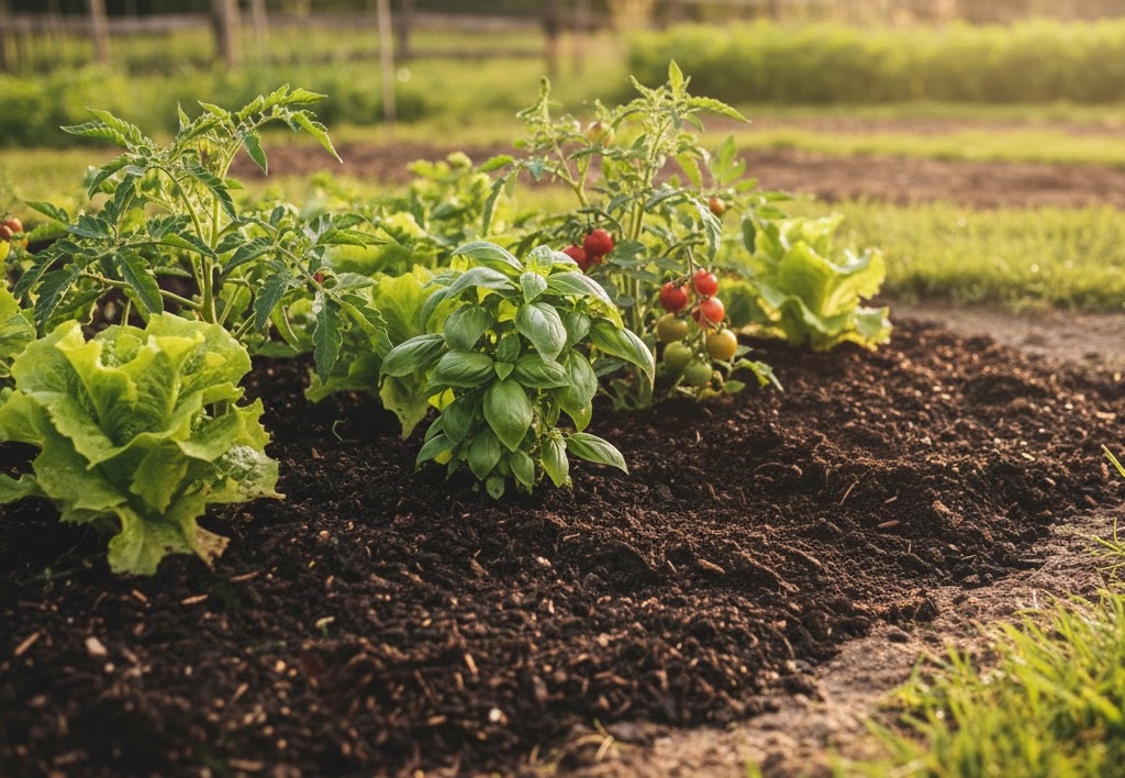 Compost gebruiken als mulch in de moestuin