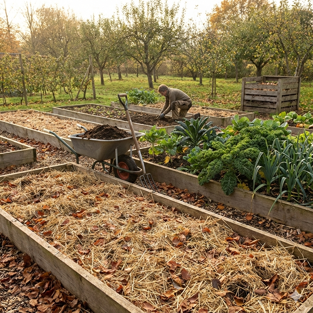 Herfst in de moestuin